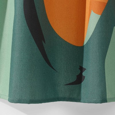 Puffs Shower Curtain Green - Room Essentials™