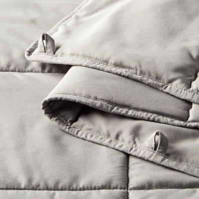 50"x70" 12lbs Weighted Blanket Gray - Room Essentials™