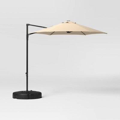 7.5' Round Solid Offset Outdoor Patio Cantilever Umbrella - Room Essentials™
