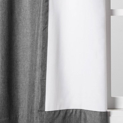 1pc Room Darkening Heathered Window Curtain Panel - Room Essentials™