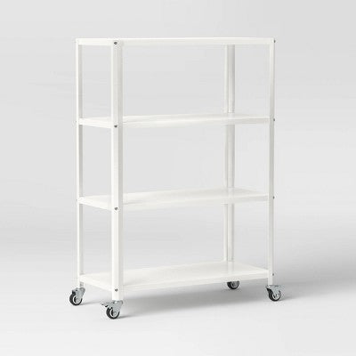 44" 3 Shelf Metal Rolling Bookcase - Room Essentials™
