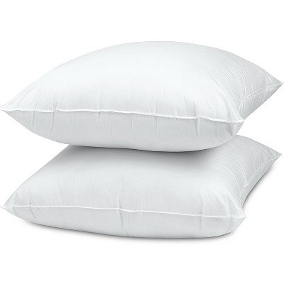 1pk Euro Machine Washable Square Microfiber Medium Bed Pillow - Room Essentials™