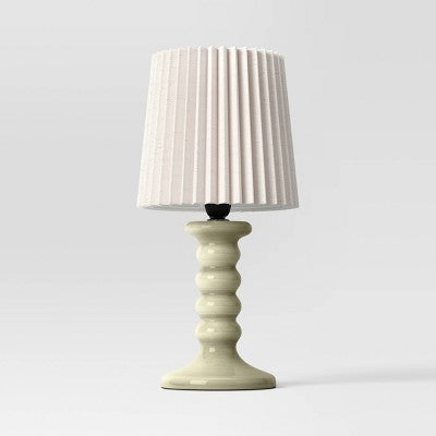 Mini Stick Table Lamp With Pleated Shade - Room Essentials™
