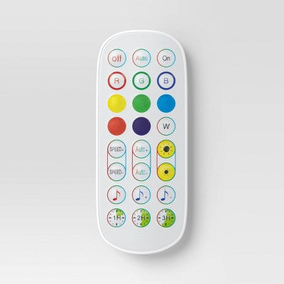 Color Changing LED Floor Lamp With Remote Control Mood And Ambient Lighting Black - Room Essentials™