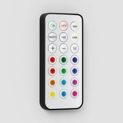 3pk 3" RGB Novelty Wall Lights With Remote Control - Room Essentials™