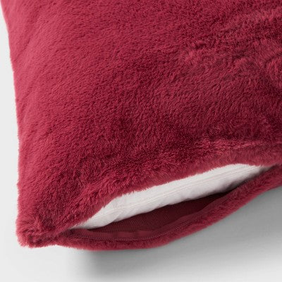 Plush Body Pillow Cover Dark Mauve - Room Essentials ™