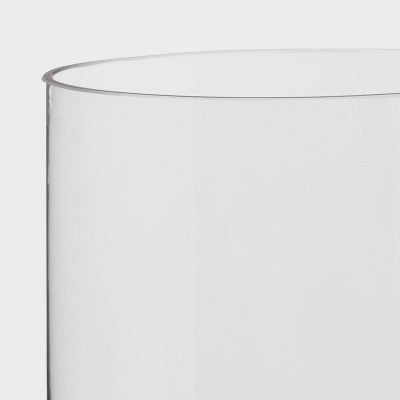 Clear Hurricane 3" X 6" Pillar Candle Holder - Room Essentials™: Elegant Glass Tabletop Decor, Fits 3-Inch Pillars