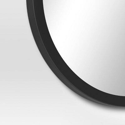 20" Round Wall Mirror Black - Room Essentials™