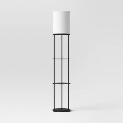  Shelf Floor Lamp Black - Room Essentials™