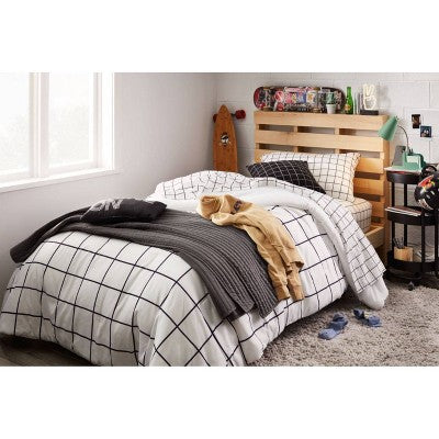  Reversible Microfiber Grid Comforter - Room Essentials™