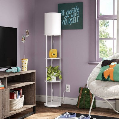  Shelf Floor Lamp White - Room Essentials™