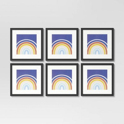  (Set Of 6) 11" X 11" Matted To 8" X 8" Frame Set - Room Essentials™
