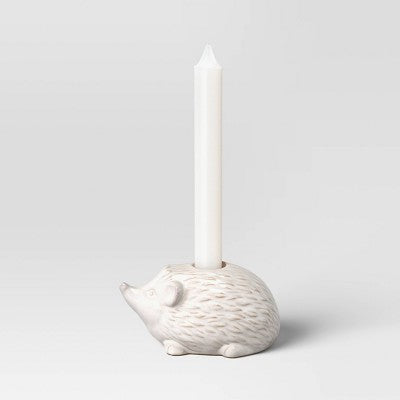  Ceramic Hedgehog Taper Candle Holder - Room Essentials™
