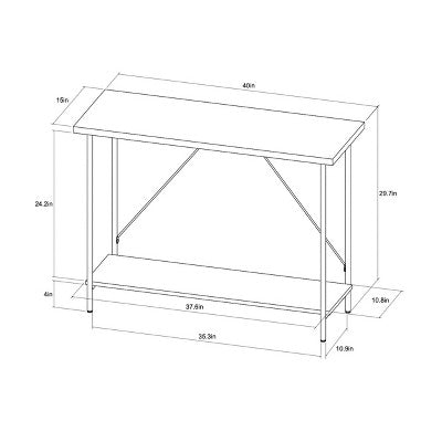  Wood And Metal Console Table Natural - Room Essentials™