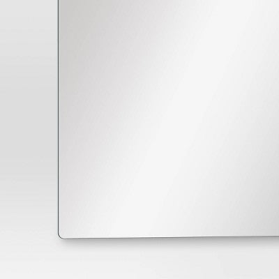  (Set Of 4) 12"x12" Frameless Mirrors Silver - Room Essentials™: Modern Square Wall Mount, No Frame Required