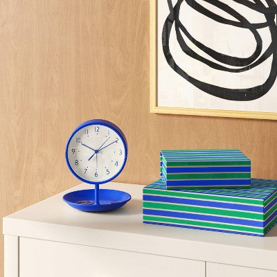  Trinket Tray Alarm Clock Blue - Room Essentials™