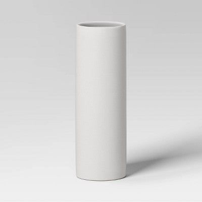  Ceramic Cylinder Decorative Vase - Room Essentials™